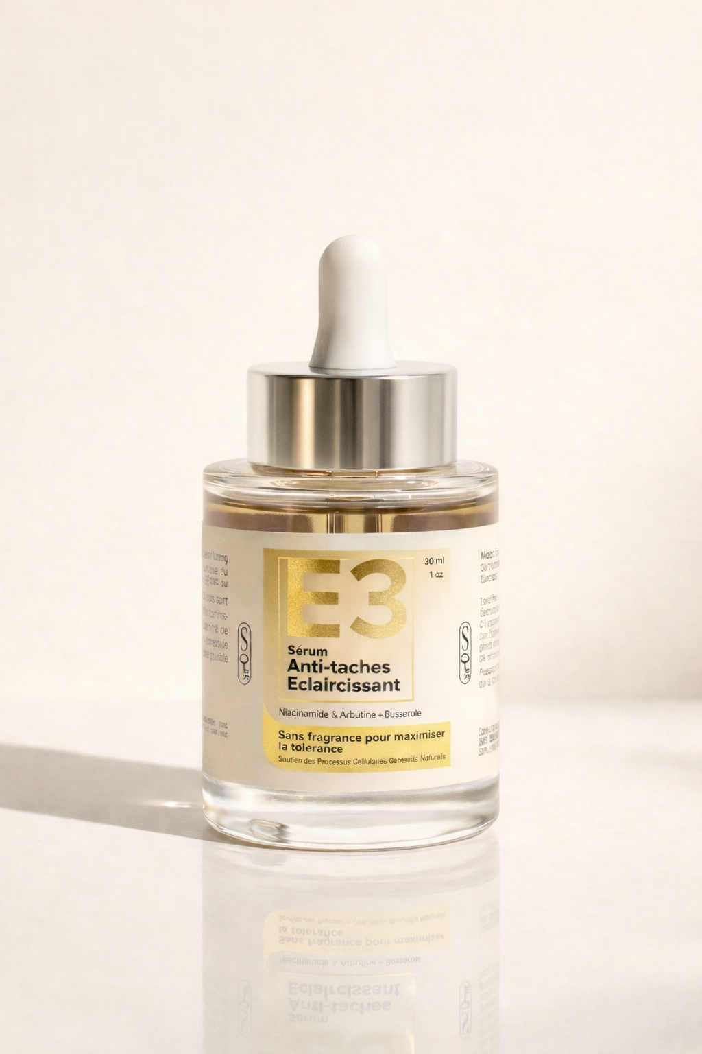 Sérum Anti-taches E3 - Niacinamide, Arbutine & Busserole