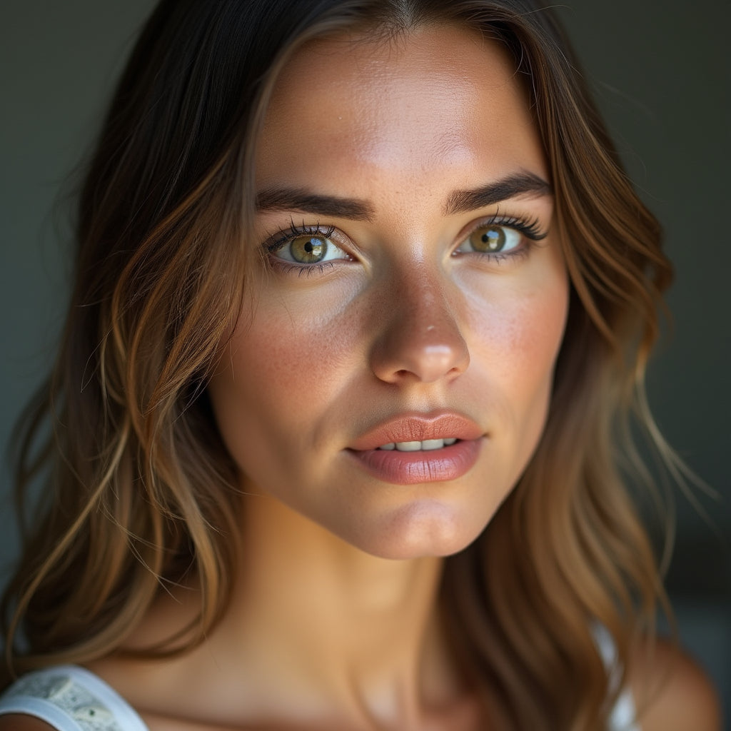 femme de face